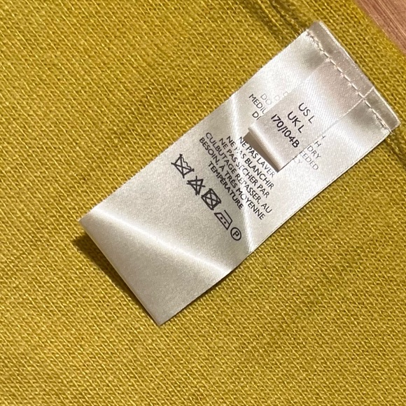 FREE PEOPLE Dana Maxi Luxe Polo Cashmere Sweater Dress Gold Size L. - Picture 8 of 16